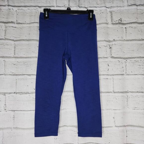 Manduka Essence High Rise Yoga Leggings Heather Blue Small - Picture 1 of 10